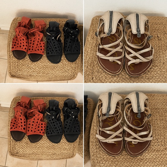 🔥 Sandal Bundle – Sam Edelman + Naughty Monkey (3 Pairs, Size 10) - Picture 1 of 11